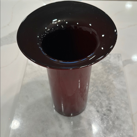 Other - RARE FLARE VASE Elegant Dark Red 10’H 8.25” Flare